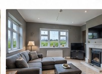 Comfortable British living room interior