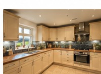 Warm fitted kitchen interior